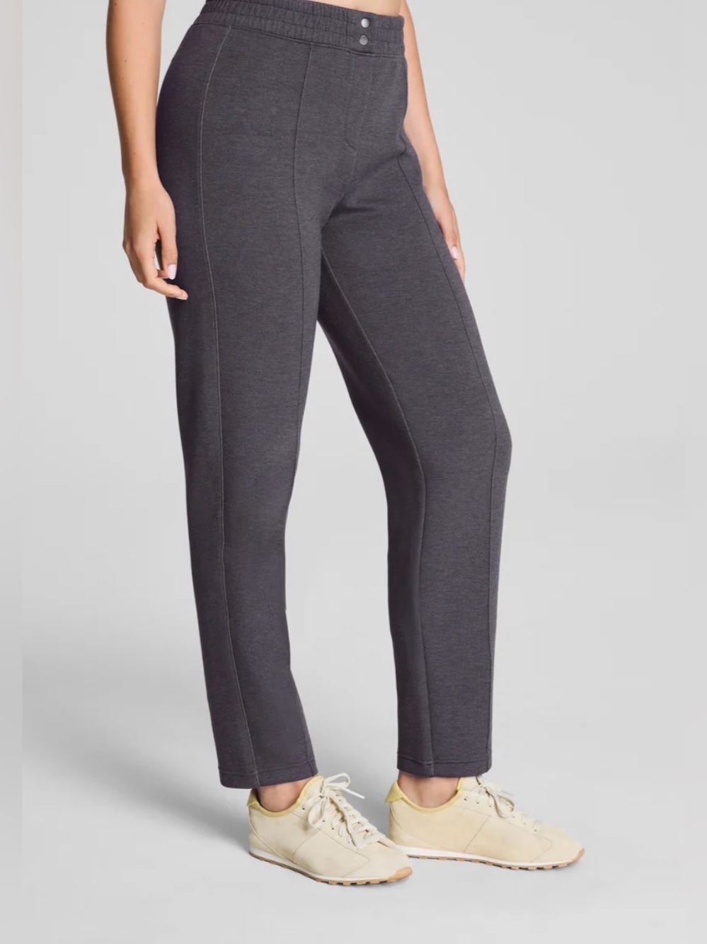 SPANX Air Essentials Slim Straight Pants in Heather Storm| Size: XL